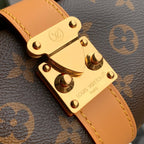 LV 2025 Pochette Mia Camel Brown Leather Canvas 346572