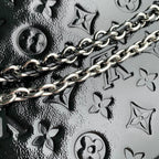 LV 2025 Trunkie Bag 27cm Black Silver Patent Leather 347372