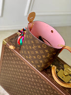 LV 2025 All In BB Bucket Bag 18cm Brown Beige Monogram Canvas