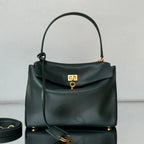 Balenciaga Small Bag 29 Dark Green Calfskin Gold Hardware