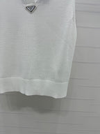 PRADA SEQUIN-EMBELLISHED V-NECK KNIT TANK BLAZER 274810