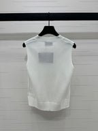 PRADA SEQUIN-EMBELLISHED V-NECK KNIT TANK BLAZER 274810