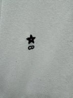 DIOR LACE-KNIT LONG-SLEEVE HOODIE WHITE 274970