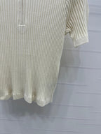 MONCLER 25S SHORT-SLEEVE KNIT TOP 255895