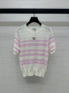 CHANEL SHORT-SLEEVE KNIT TOP 269464