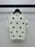 CHANEL SHORT-SLEEVE KNIT TOP 269465