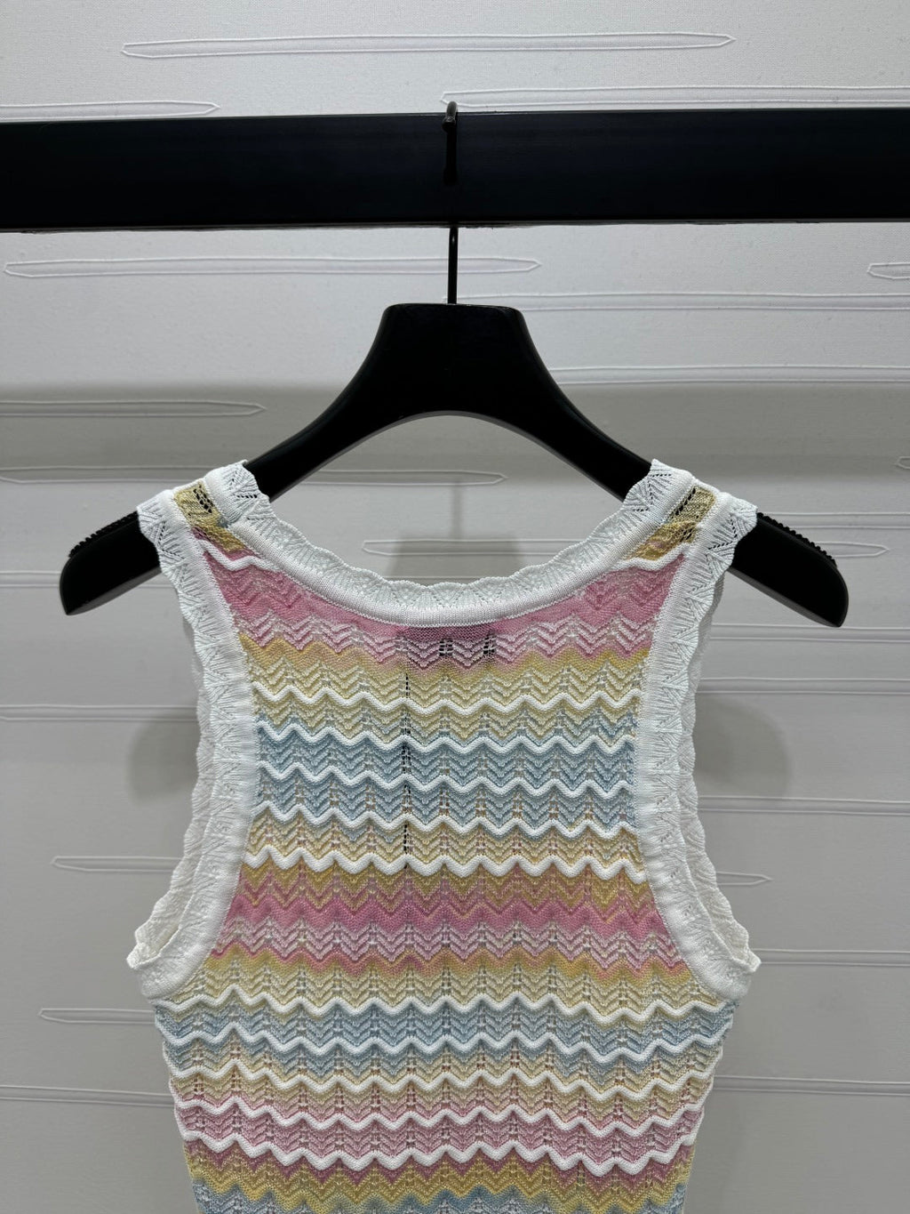 Chanel 25 Multicolor Striped Knitted Tank Top