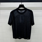 CHANEL CREW NECK SHORT-SLEEVE KNIT TOP 274965