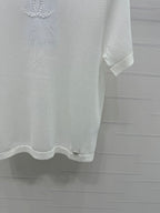 CHANEL CREW NECK SHORT-SLEEVE KNIT TOP 274964