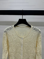 DIOR 25S 3D HAND KNIT CARDIGAN 264188