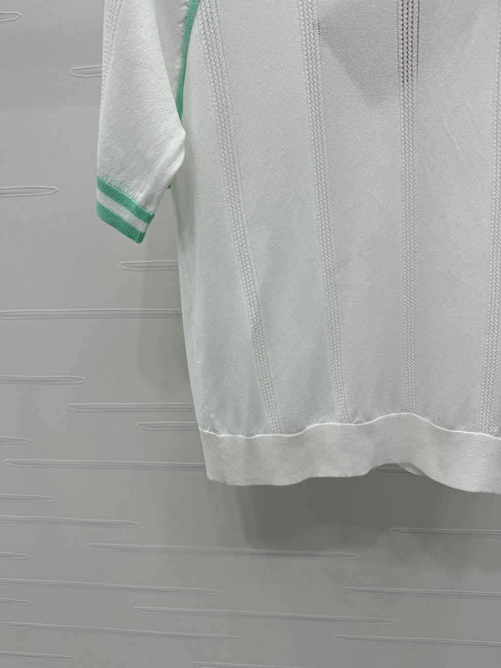 MIU 25S RAGLAN CREW NECK STRIPED KNIT SWEATER 264105