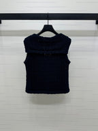 CHANEL 25S CROCHET SLEEVELESS VEST 264179