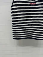 PRAD 25S STRIPED SWEATER 264182