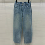 CHANEL 25S HIGH WAISTED DENIM PANTS 264194
