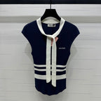 MIU 25S ICE STRIPE KNIT VEST 2264118