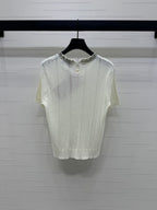 MIU 25S RHINESTONE COLLAR T-SHIRT 264095