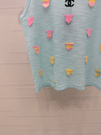 CHANEL 25S PATCHWORK TANK TOP 264144
