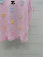 CHANEL 25S PATCHWORK TANK TOP 264143