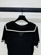 LOEWE 25S SHORT SLEEVE KNITTED CAPE 264036