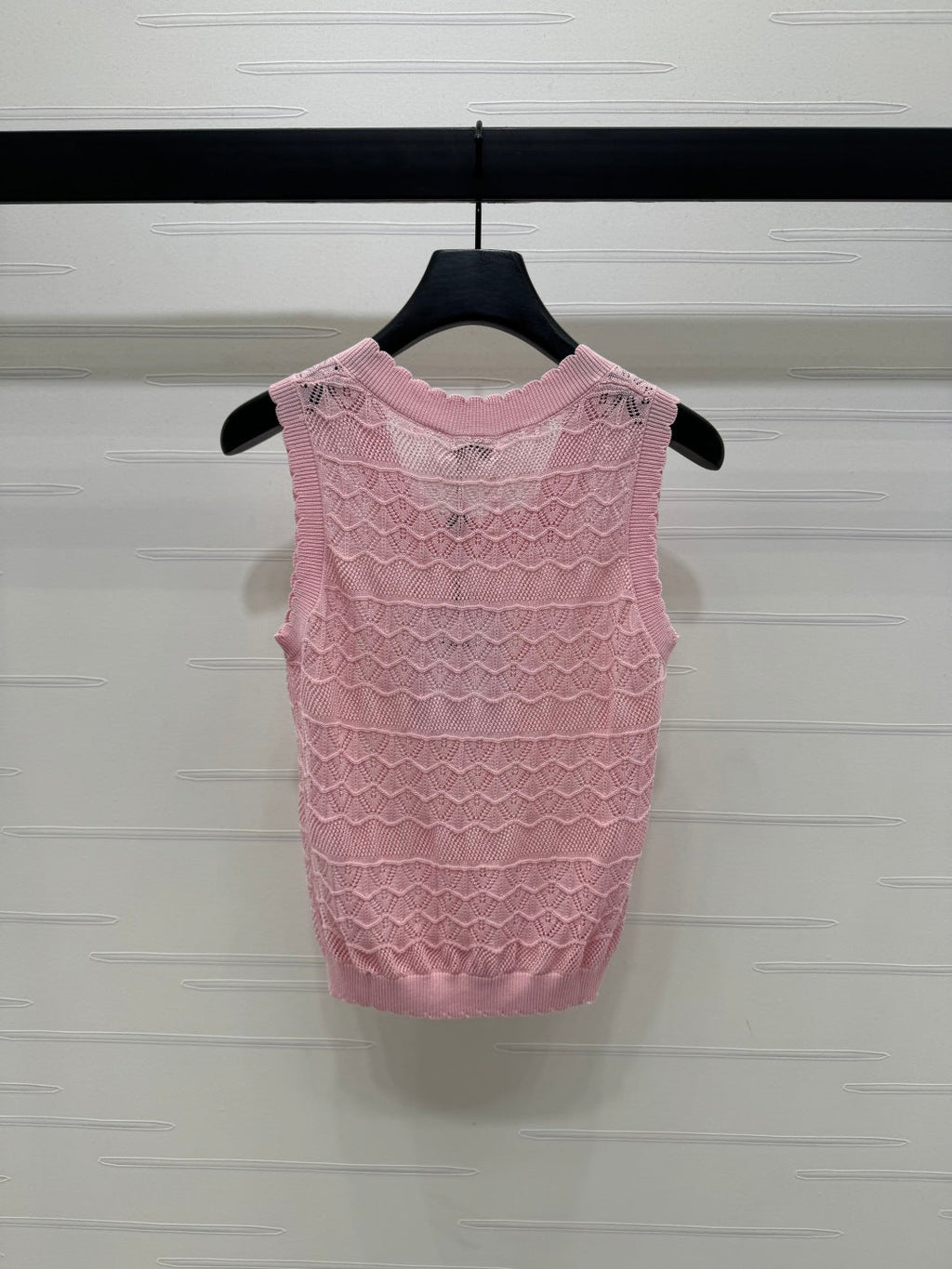 CHANEL 25S HOLLOW KNIT VEST 264158