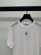 DIOR 25S BUTTERFLY WOVEN T-SHIRT 264062