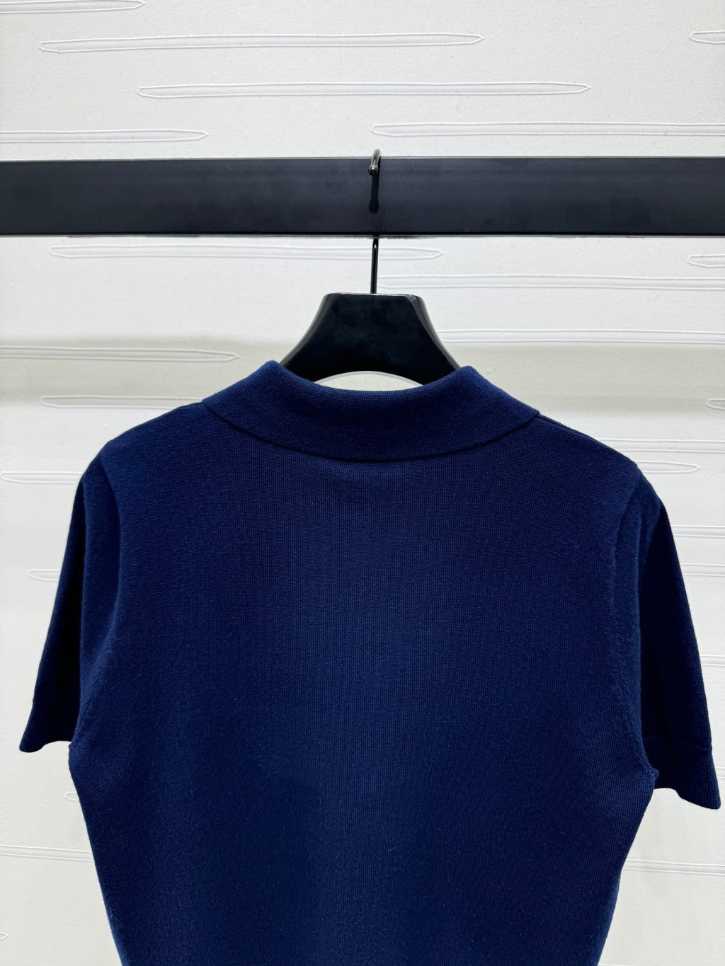 BURBERRY SHORT-SLEEVE KNITTED POLO SHIRT 274845
