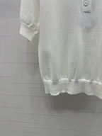 BURBERRY SHORT-SLEEVE KNITTED POLO SHIRT 274844
