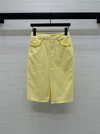 GUCCI SLIT DENIM SKIRT 269444