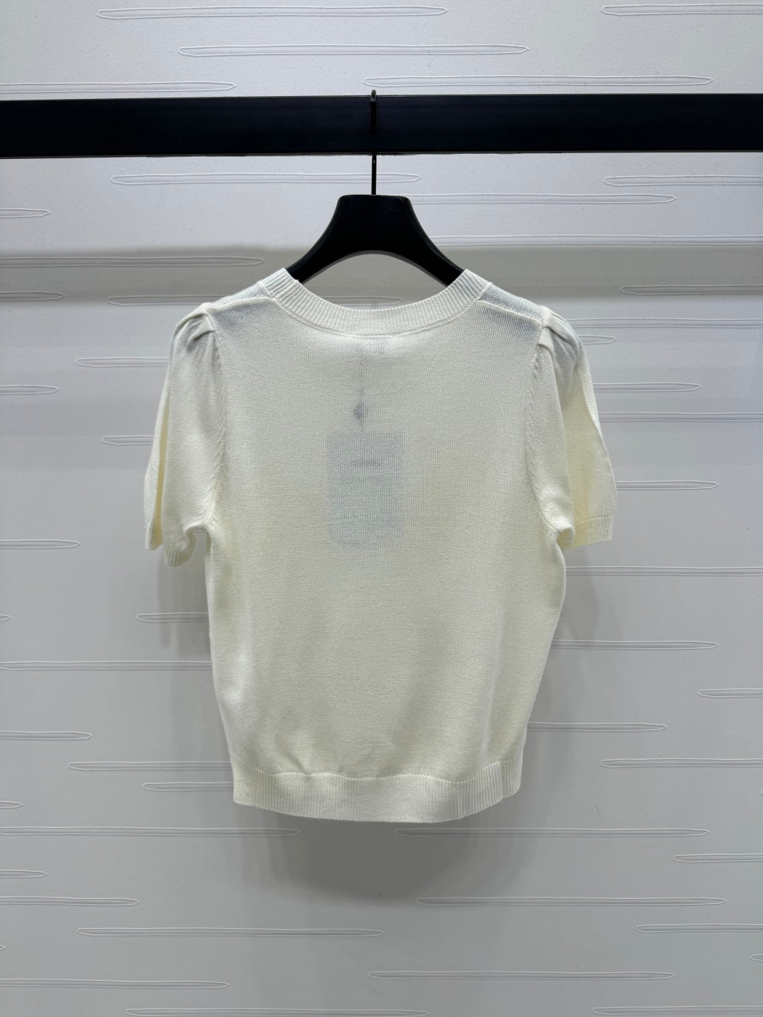 CHANEL SHORT-SLEEVE CREW NECK SWEATER 269419