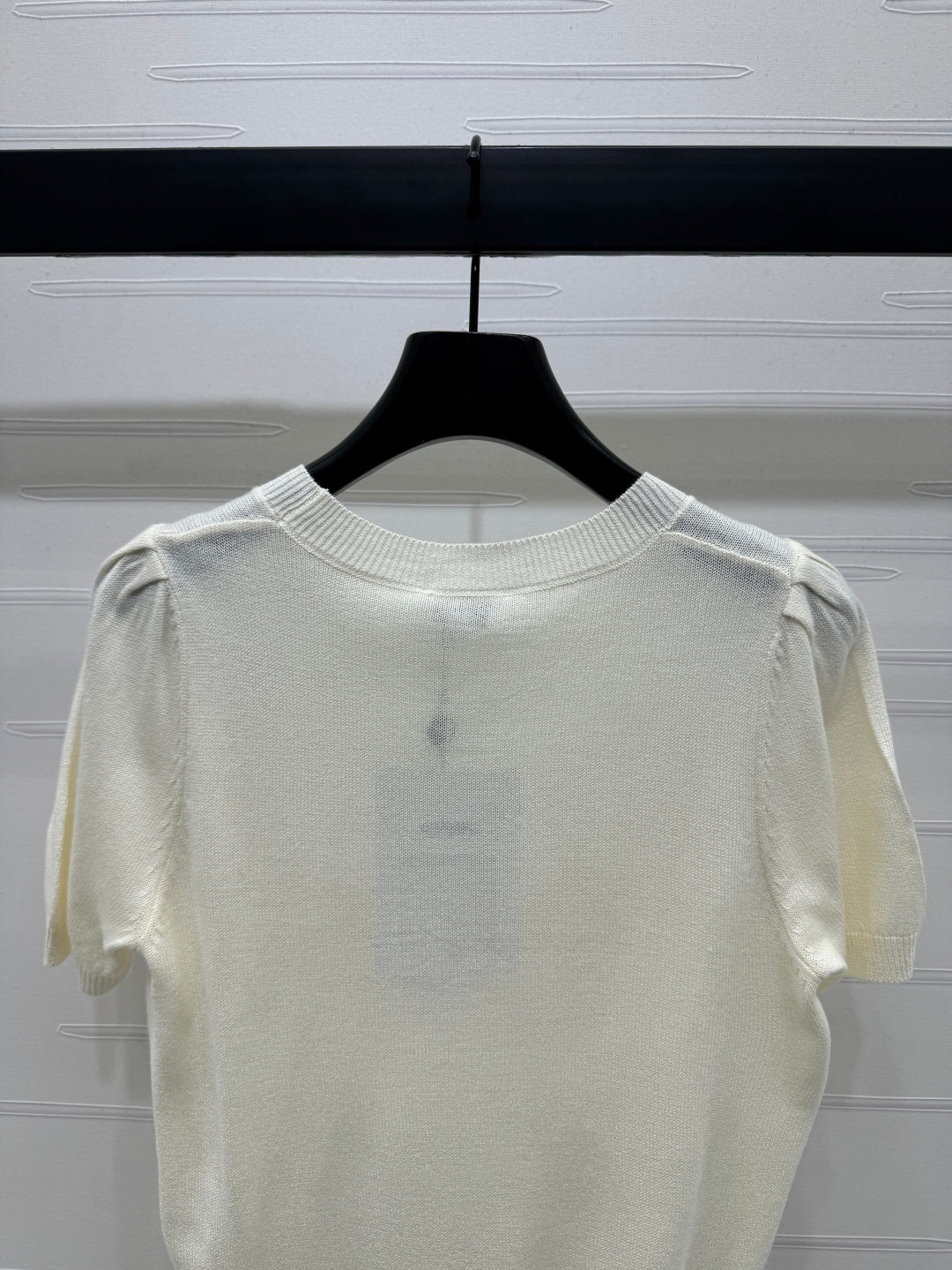CHANEL SHORT-SLEEVE CREW NECK SWEATER 269419