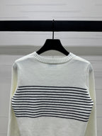 CHANEL CREW NECK LONG-SLEEVE KNIT SWEATER 274953