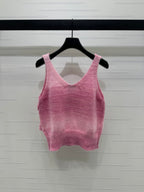 MIUMIU KNIT VEST WITH 3D FLORAL DETAILS 274890