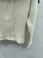 CELINE 25S HOODED CARDIGAN WITH FUR TRIM 0089