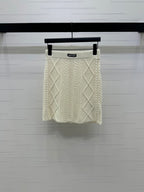 MIUMIU KNIT TOP AND SKIRT SET STYLE 751