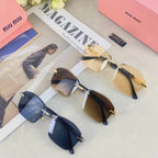 RUNWAY SQUARE SUNGLASSES 503005 IN METAL