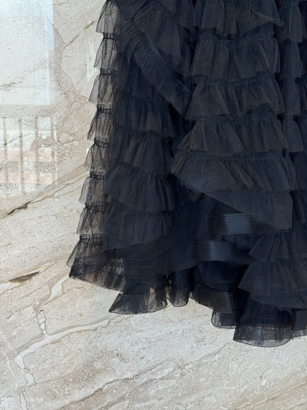 DIOR 25S MESH MAXI SKIRT STYLE 011