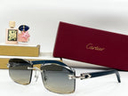 C DE RIMLESS RECTANGULAR FRAME SUNGLASSES CT0612S IN METAL