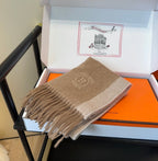 HERMES 25S SCARF 190 IN CASHMERE 854635