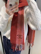 CHANEL 25S SCARF 180 CM IN CASHMERE 942893