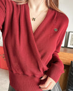 HERMES 25S V-NECK SWEATER 294
