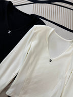 CHANEL 25S V-NECK T-SHIRT 608