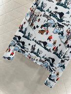 CHANEL 25S PRINTED ROUND-NECK T-SHIRT 605