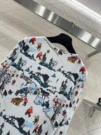 CHANEL 25S PRINTED ROUND-NECK T-SHIRT 605
