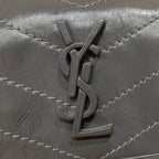 YSL Niki Baby Bag Dark Gray Calfskin 338892