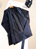 HERMES 25S SEQUIN-EMBROIDERED KNIT CAPE 319