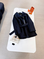 HERMES 25S MID-LENGTH KNIT COAT 266