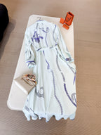 HERMES 25S LONG SILK DRESS 259