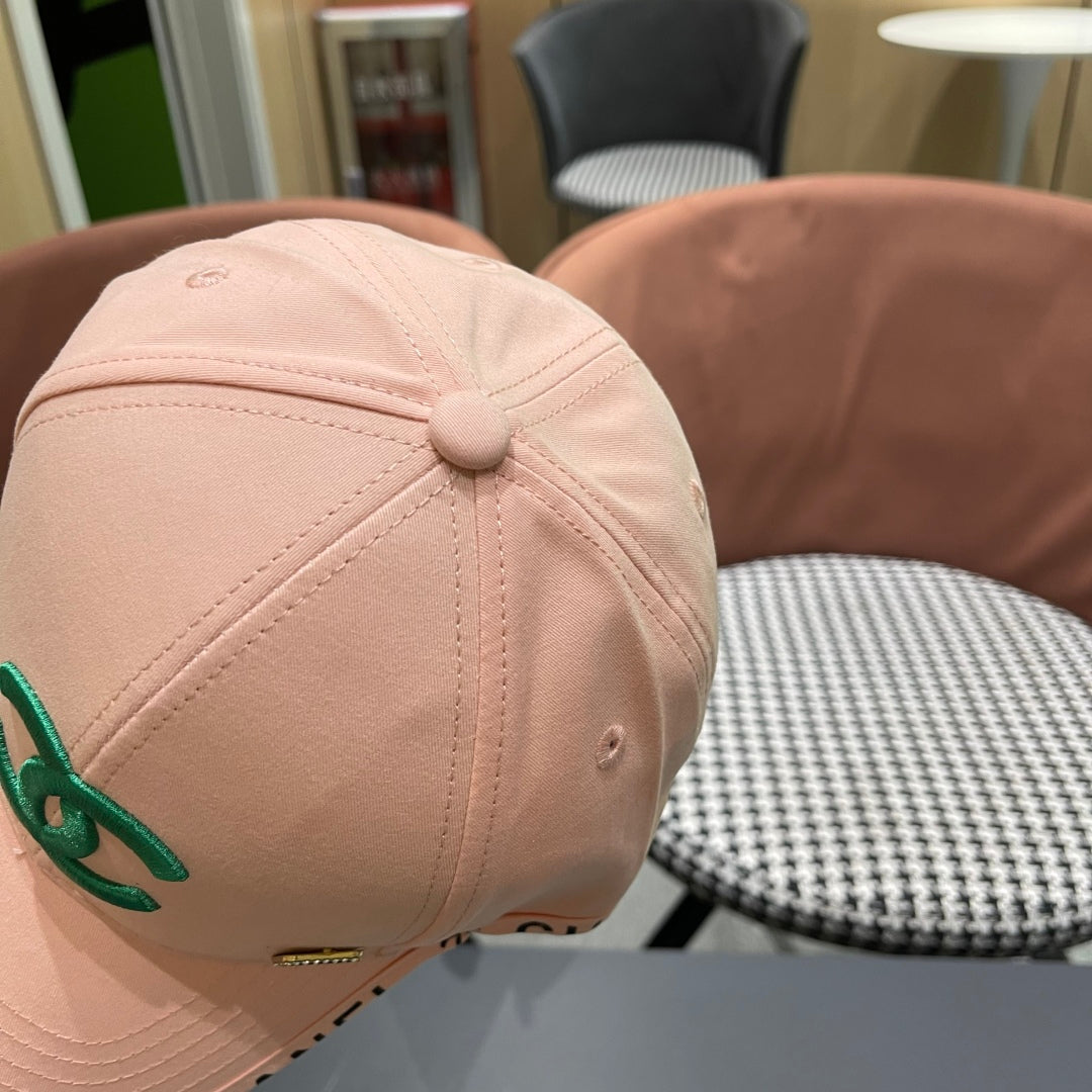 BASEBALL HAT PINK WITH LETTERING TRIM 672536