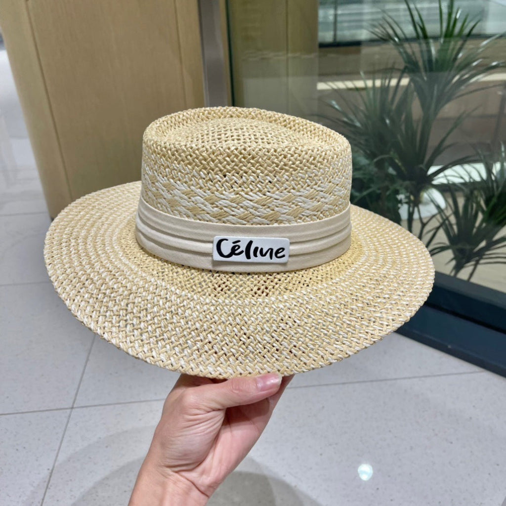 WIDE BRIM HAT MODEL 652049 IN NATURAL WOVEN STRAW