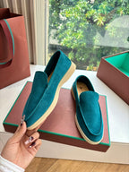 LP LOAFERS 25S IN OCEAN BLUE CASHMERE